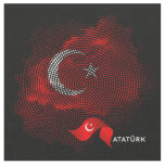 Turkey flag fabric