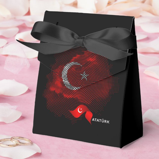 Turkey flag favor boxes (Wedding)