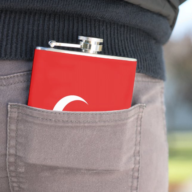 Turkey flag flask (In Situ)