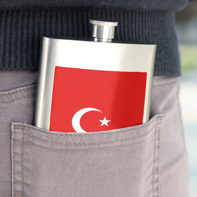 Turkey flag flask (In Situ)