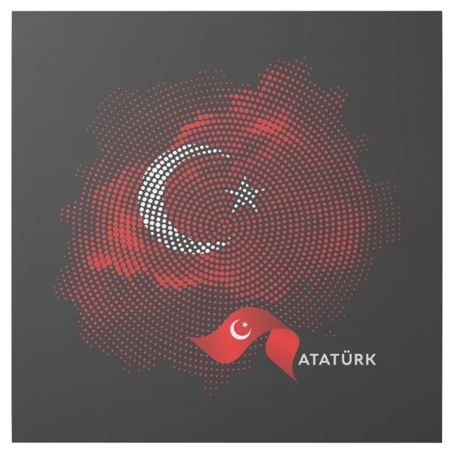 Turkey flag gallery wrap (Front)