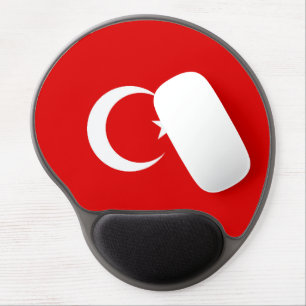 Turkey flag gel mouse pad