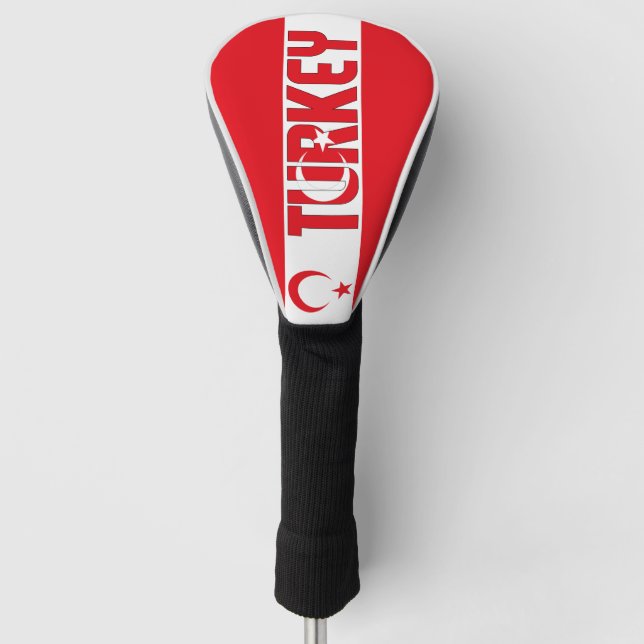 Turkey Flag Gorgeous Patriotic Golf Head Cover (Front)