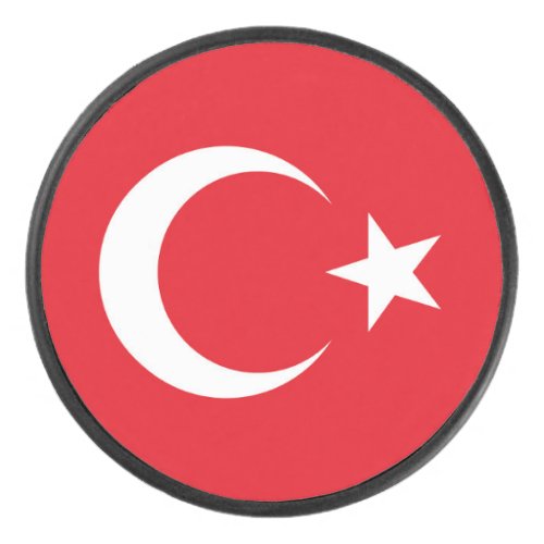 Turkey Flag Hockey Puck