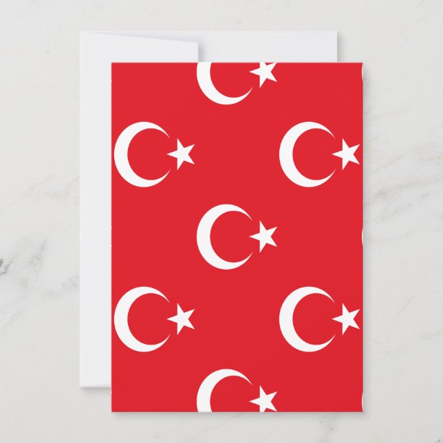 Turkey Flag Invitation (Front)