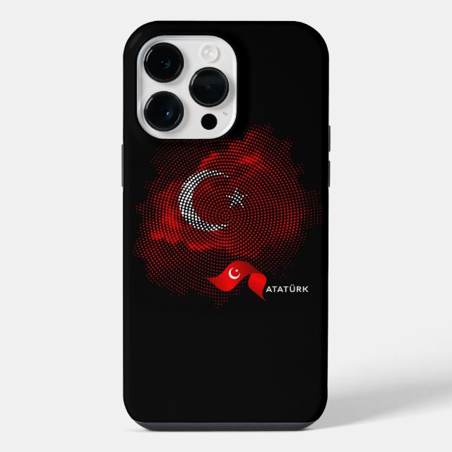 Turkey flag iphone case (Back)