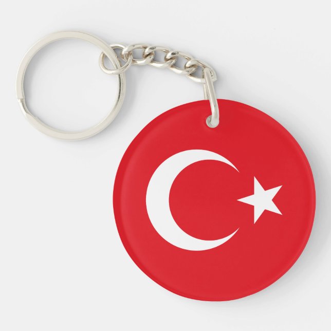 Turkey Flag Keychain (Front)