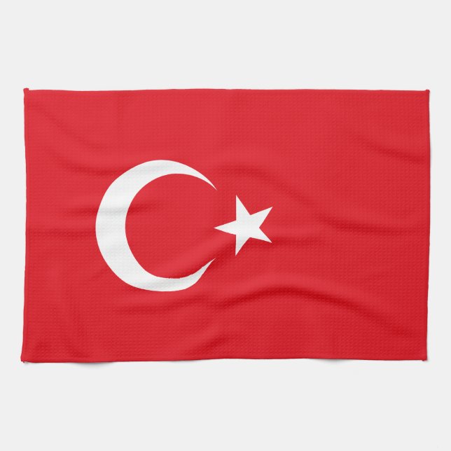 Turkey Flag Kitchen Towel (Horizontal)