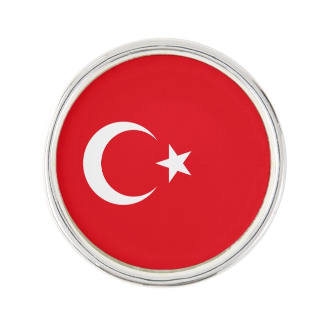 Turkey Flag Lapel Pin (Front)