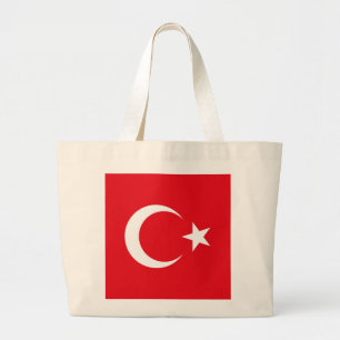 Turkey Flag Large Tote Bag