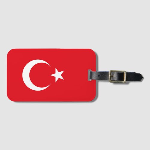Turkey Flag Luggage Tag
