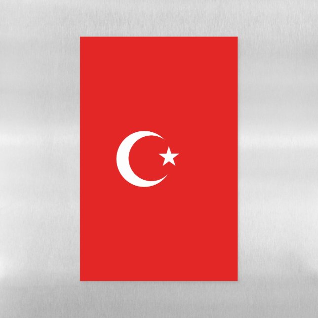 Turkey flag magnetic dry erase sheet (Vertical)