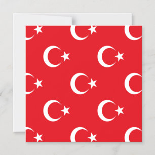 Turkey Flag Magnetic Invitation