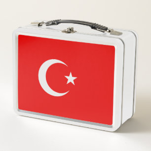 Turkey flag metal lunch box