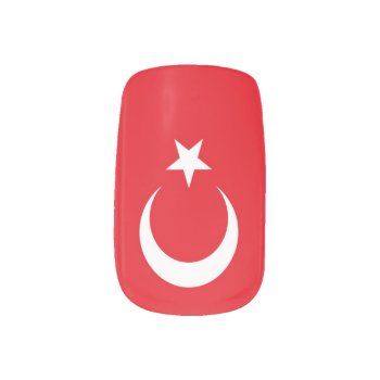Turkey Flag Minx Nail Art by Wonderful12345 at Zazzle