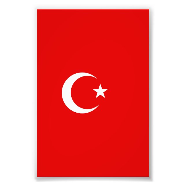 Turkey flag photo print (Front)