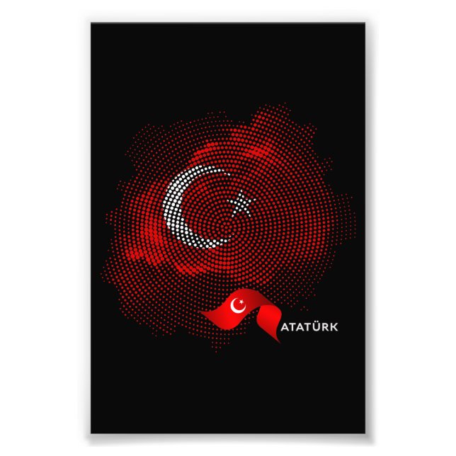 Turkey flag photo print (Front)