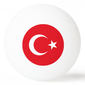 Turkey Flag Ping Pong Ball