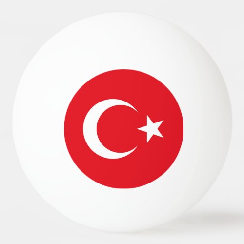 Turkey Flag Ping Pong Ball