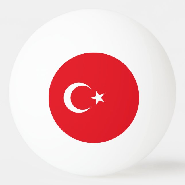 Turkey Flag Ping Pong Ball (Front)