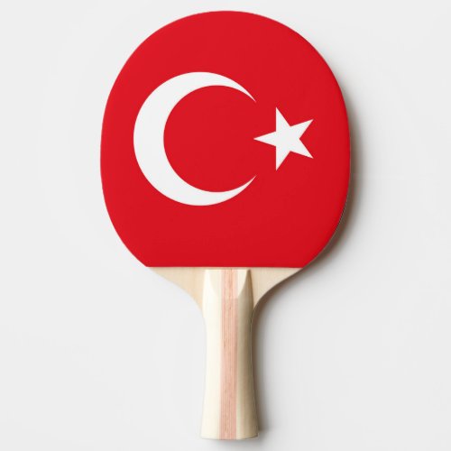 Turkey Flag Ping Pong Paddle