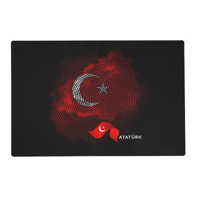 Turkey flag placemat (Front)