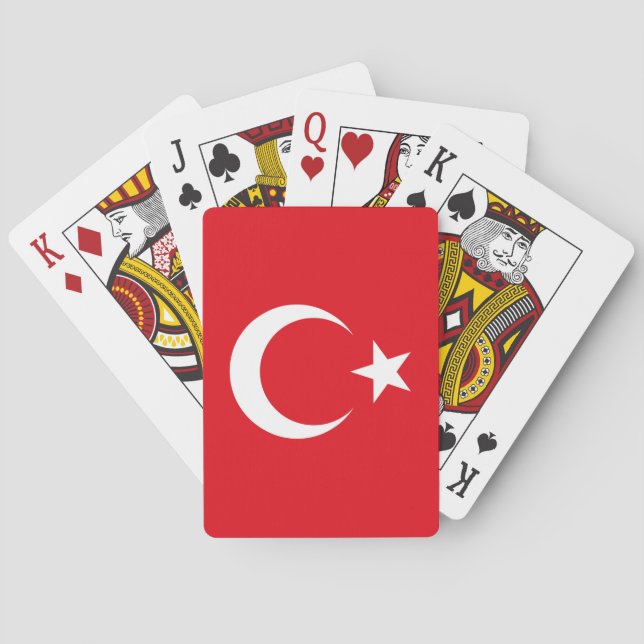 Turkey Flag Poker Cards (Back)