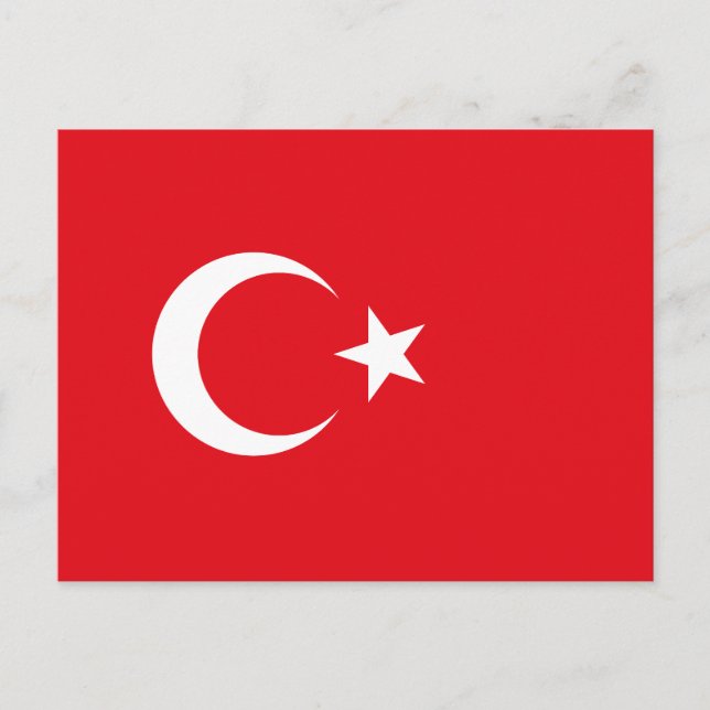 Turkey Flag Postcard (Front)