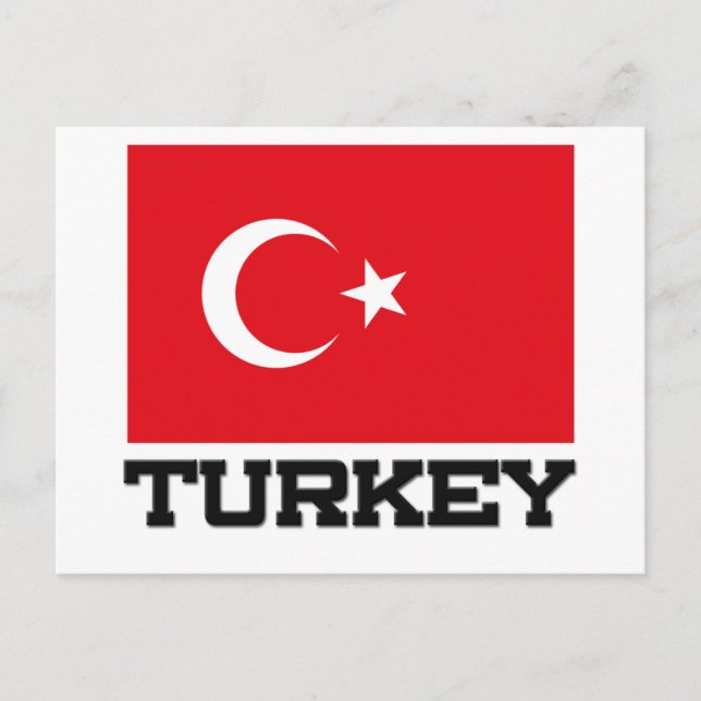 Turkey Flag Postcard (Front)