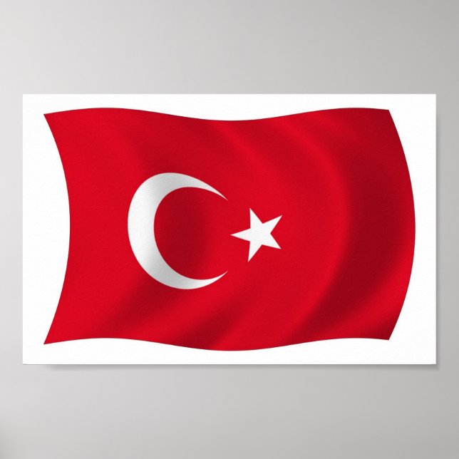 Turkey Flag Poster Print (Front)