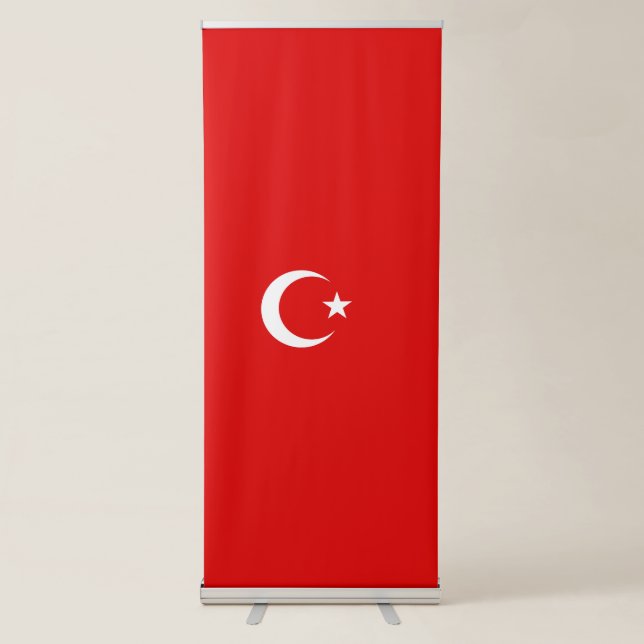 Turkey flag retractable banner (Front)