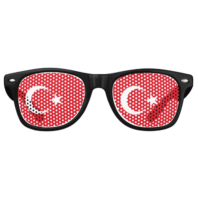 Turkey Flag Retro Sunglasses (Front)