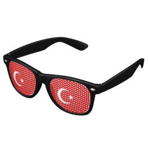 Turkey flag retro sunglasses