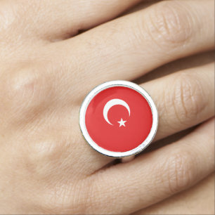 Turkey flag ring