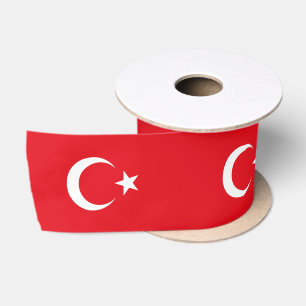 Turkey Flag Satin Ribbon