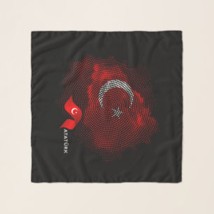 Turkey flag scarf