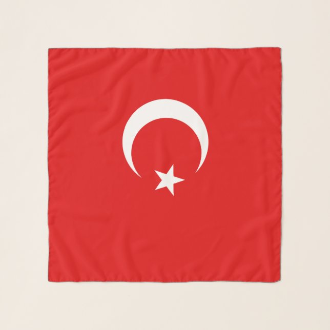 Turkey flag scarf (Front (Horizontal))