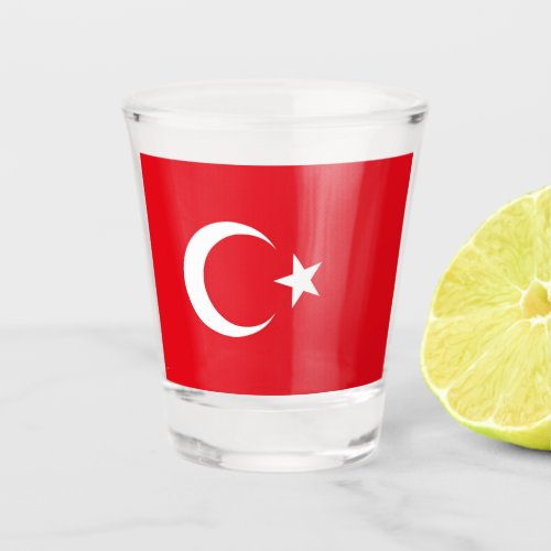 Turkey Flag Shot Glass