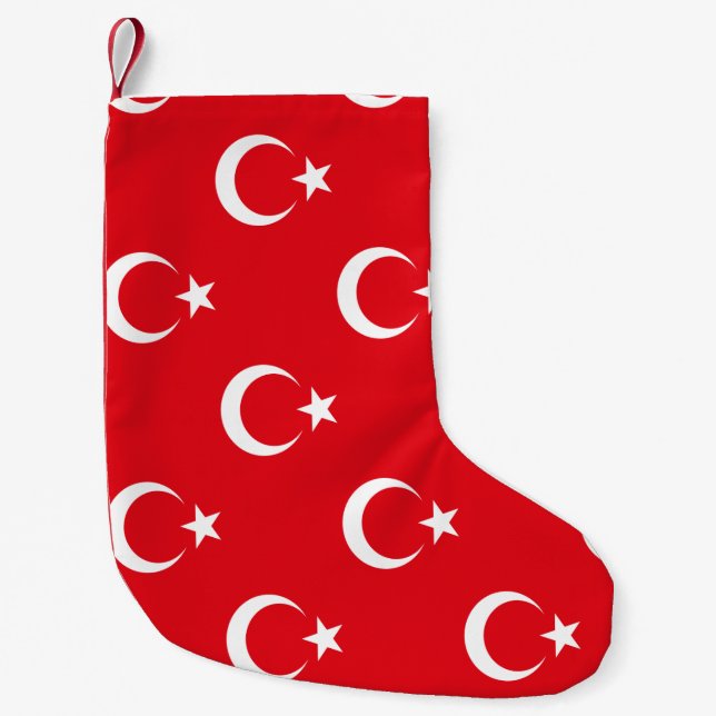 Turkey Flag Small Christmas Stocking (Front)
