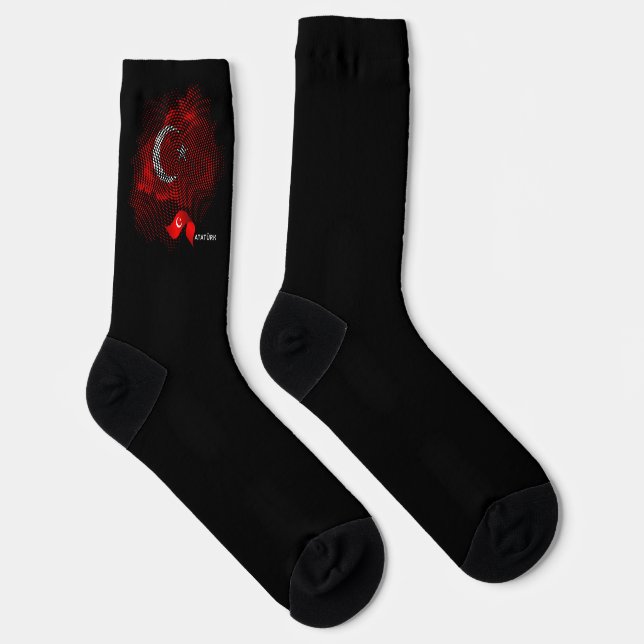 Turkey flag socks (Right)