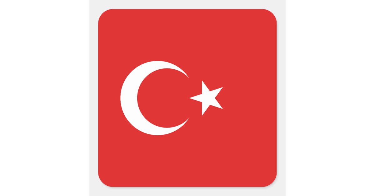 Turkey Flag Sticker Zazzle