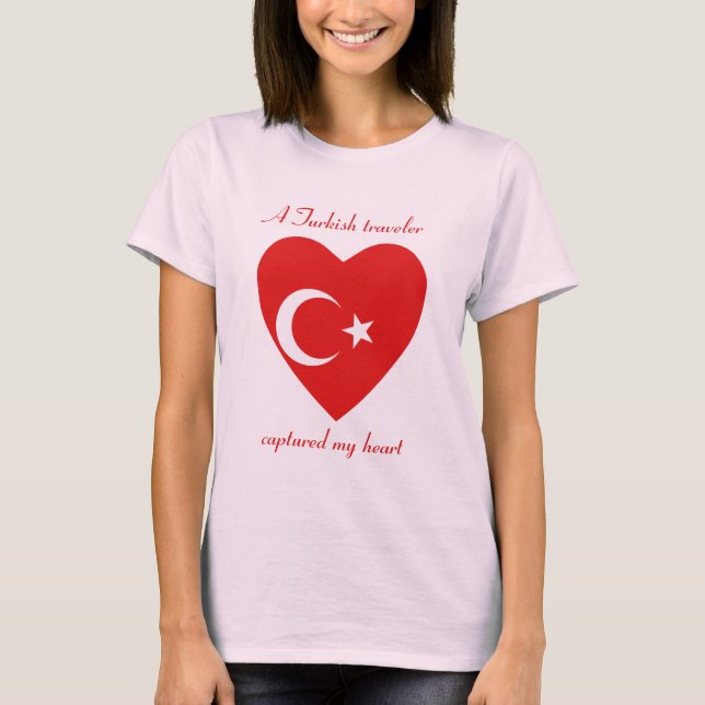 Turkey Flag Sweetheart T-Shirt (Front)
