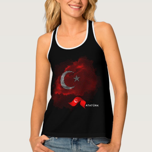 Turkey flag tank top (Front)