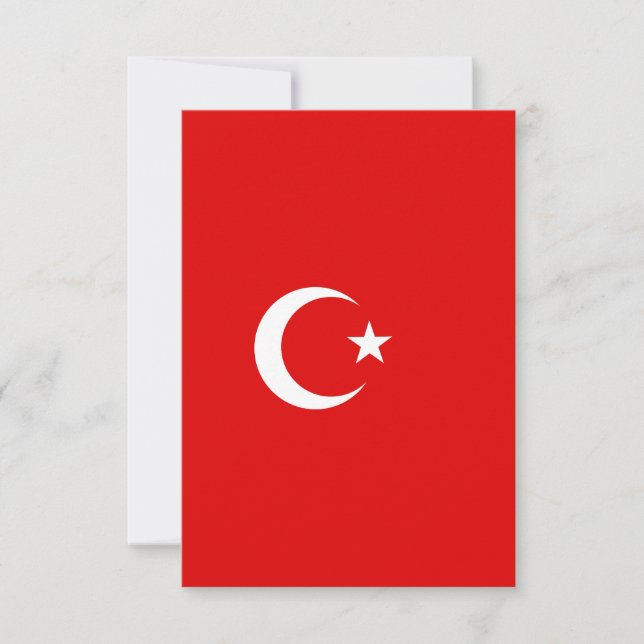 Turkey flag thank you card (Front)