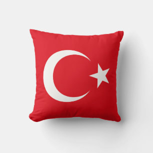 Turkey Flag Throw Pillow