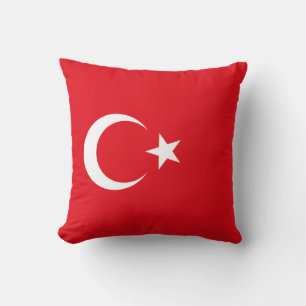 Turkey Flag Throw Pillow