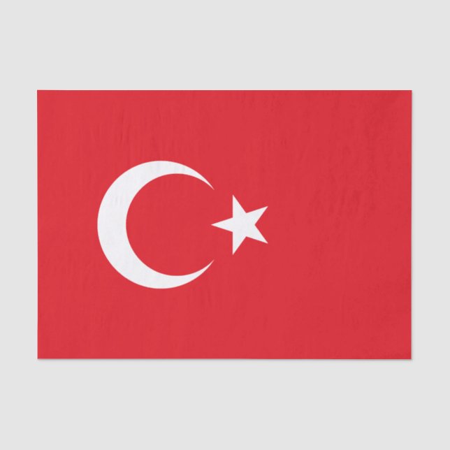 Turkey Flag Tissue Paper (Front)