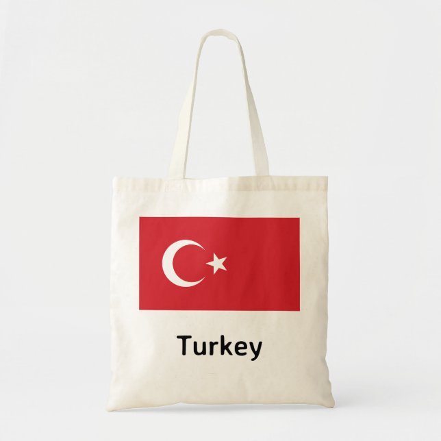 Turkey Flag Tote Bag (Front)
