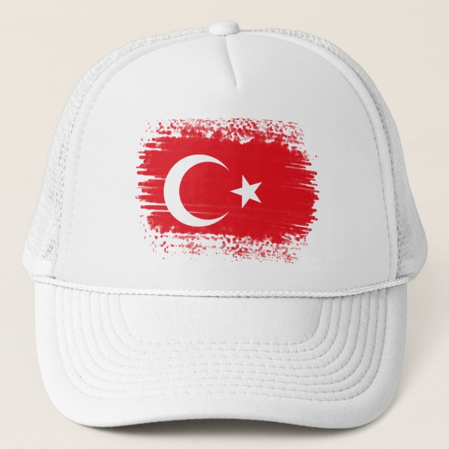 Turkey flag  trucker hat (Front)