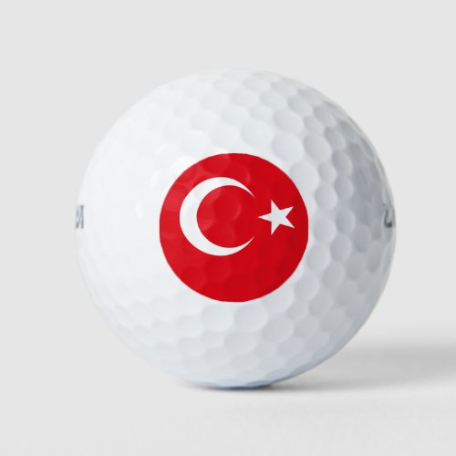 Turkey flag Turkish Golf Balls